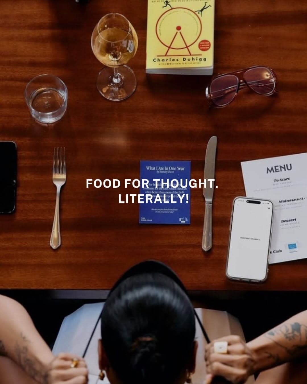 Community members gathered at an intimate dining table for The Book Club EU's blindfolded tasting experience, exploring food safety through conversation and shared culinary experience