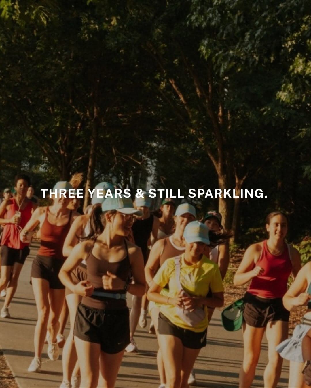 Members of Girls Who Run Atlanta gathered at a Girls' Night Out celebrating the run club's third birthday with LaCroix